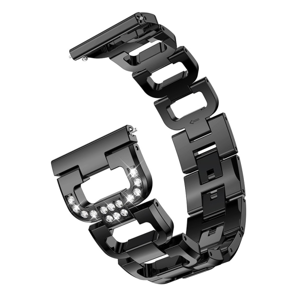 Rhinestone Metal Rem til Galaxy Watch Active Sort