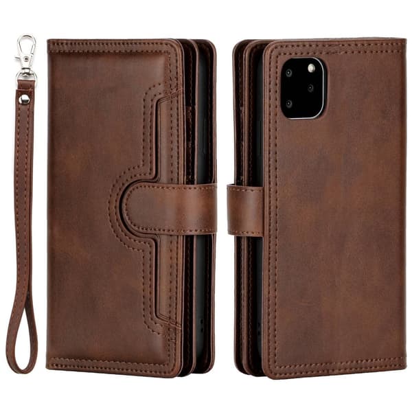 Plånboksfodral Multi-Slot iPhone 14 Plus Brun