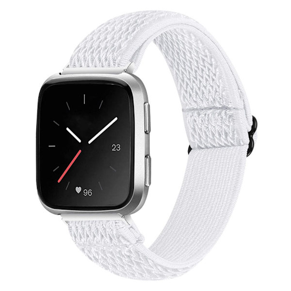 Vävd Nylonarmband Fitbit Versa/Versa 2 Vit