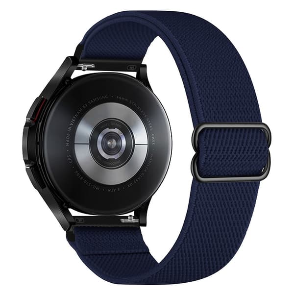 Elastisk Nylonrem til Samsung Galaxy Watch 7 40mm Mørkeblå