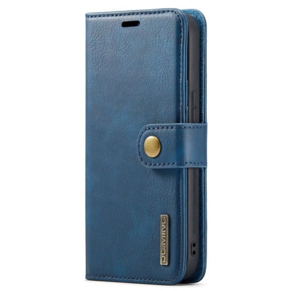 DG.MING 2-i-1 Magnet Wallet iPhone 15 Pro Blue
