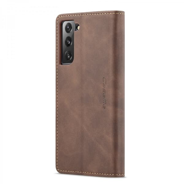 CaseMe Slim Plånboksfodral Samsung Galaxy S22 Plus Brun