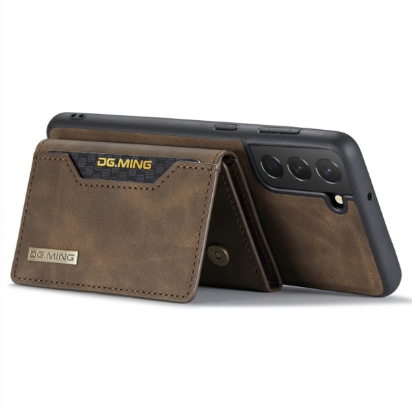 DG.MING 2 in 1 Magnetic Card Slot Case Samsung Galaxy S24 Brown