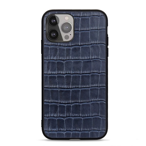 iPhone 13 Pro Max Skal Krokodilmönster Blå