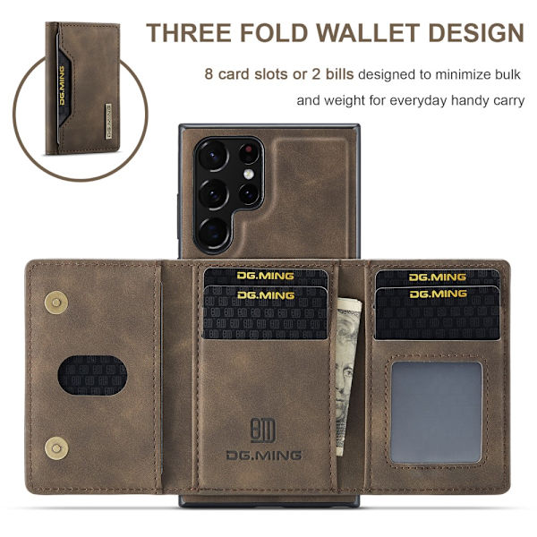DG.MING 2 in 1 Magnetic Card Slot Case Samsung Galaxy S24 Ultra
