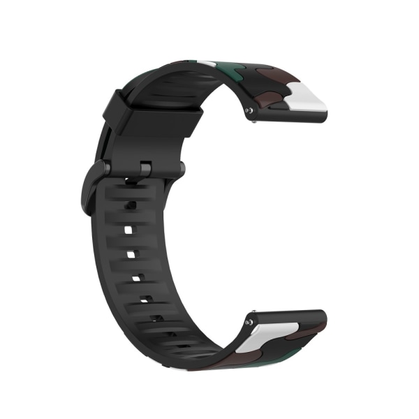 Silikonarmband Fitbit Versa/Versa 2 Kamouflage Mörk Grön