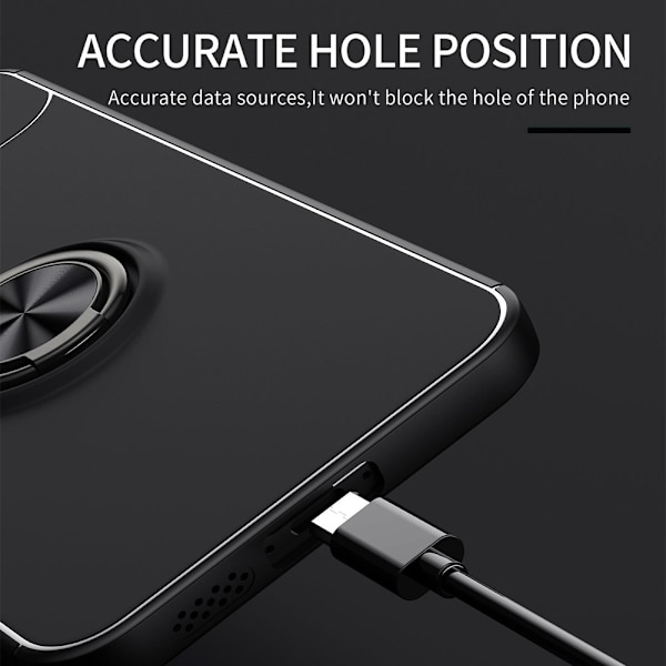 Etui med ringholder til Samsung Galaxy S23 FE Sort