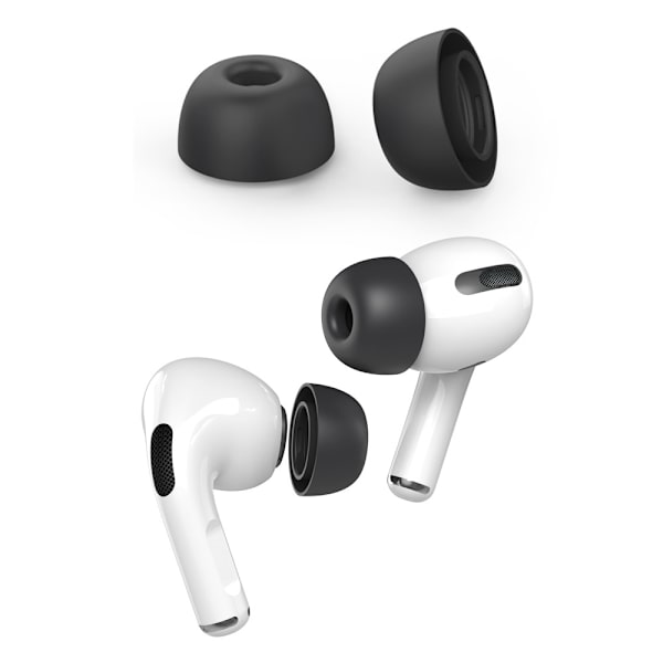 Ahastyle 1 Par AirPods Pro 2 -korvatulpat silikonia Musta Small