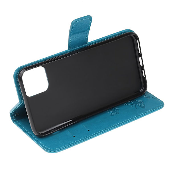 Læderetui Sommerfugle iPhone 11 Blå