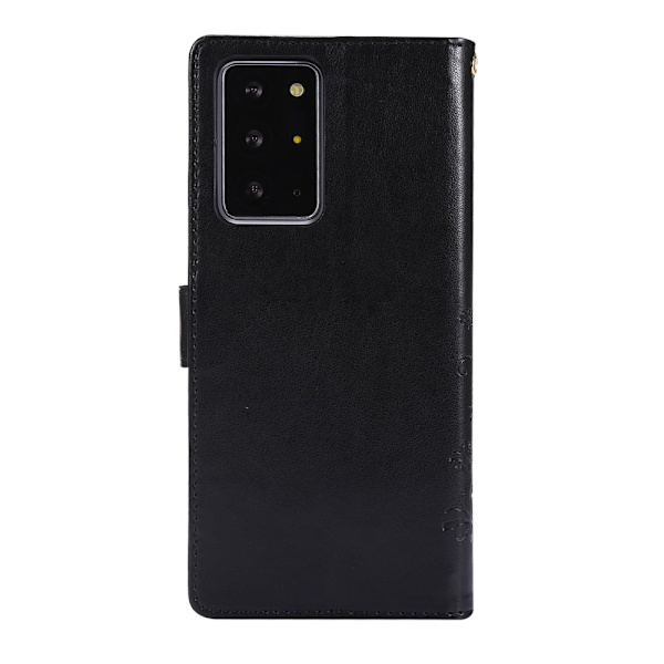 Läderfodral Fjärilar Samsung Galaxy Note 20 Ultra Svart