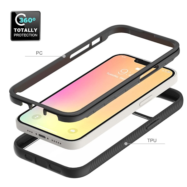 Allround Cover Skal iPhone 13 Sort