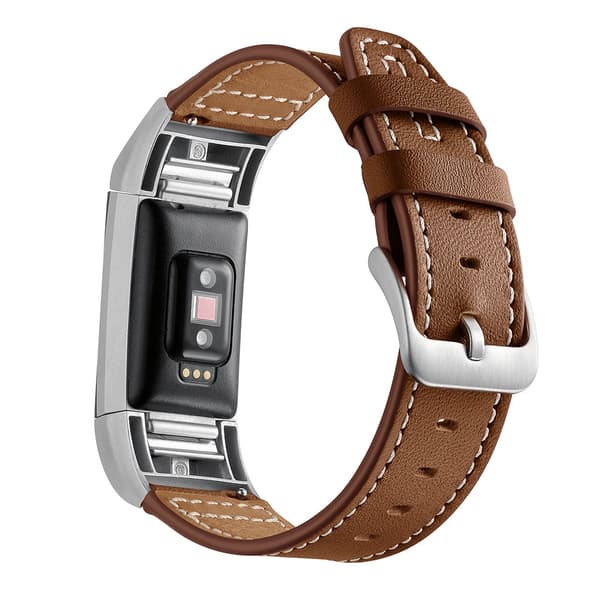 Äkta Läderarmband Fitbit Charge 2 Brun