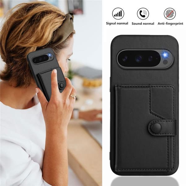 Pungcover RFID-beskyttelse Google Pixel 10 Pro XL Sort