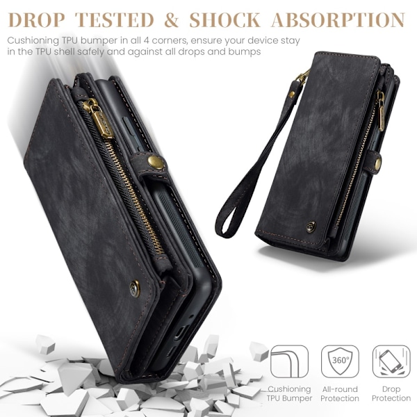 CaseMe Multi-Slot 2 i 1 Pungetui Google Pixel 9 Pro Sort