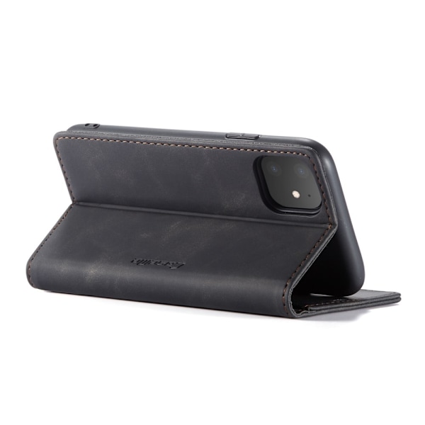 CaseMe Retro Pungetui iPhone 11 Sort