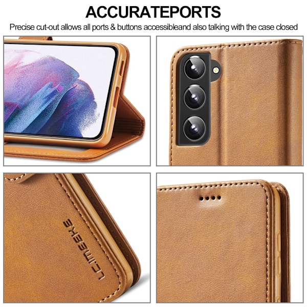 LC.IMEEKE Pungetui Samsung Galaxy S22 Cognac