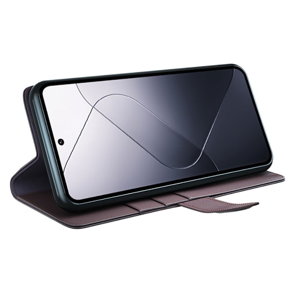 Äkta Läderfodral Xiaomi 14 Pro Brun