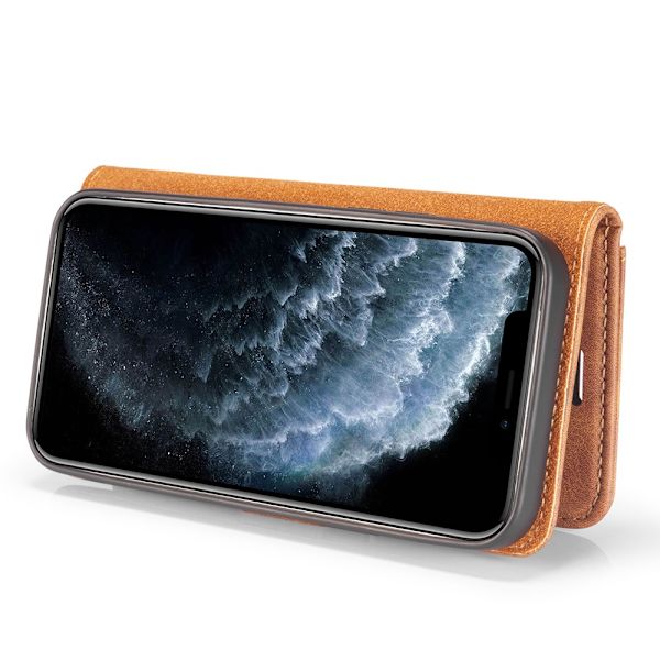 DG.MING 2-i-1 Magnet Pung iPhone 13 Pro Max Cognac