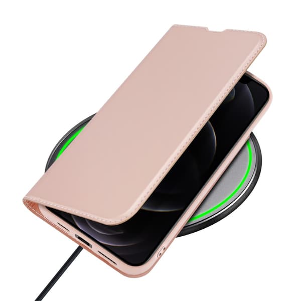 Dux Ducis Skin Pro Läderfodral iPhone 13 Pro Max Rosa