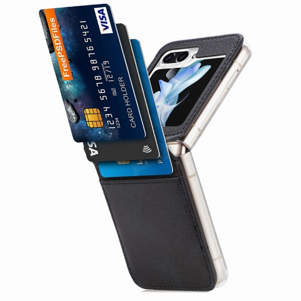 Slim Card Plånbok Samsung Galaxy Z Flip 5 Svart