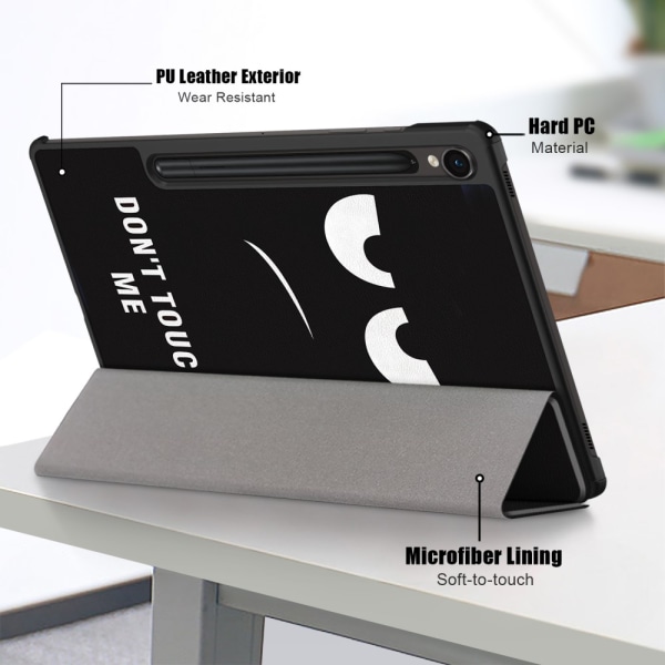 Samsung Galaxy Tab S9 Fodral Tri-fold Don't Touch Me