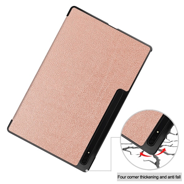 Samsung Galaxy Tab S10 Ultra Fodral Tri-fold Rosa