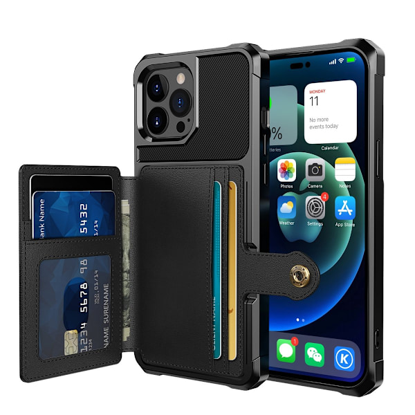 Multi-Slot Skal iPhone 14 Pro Sort