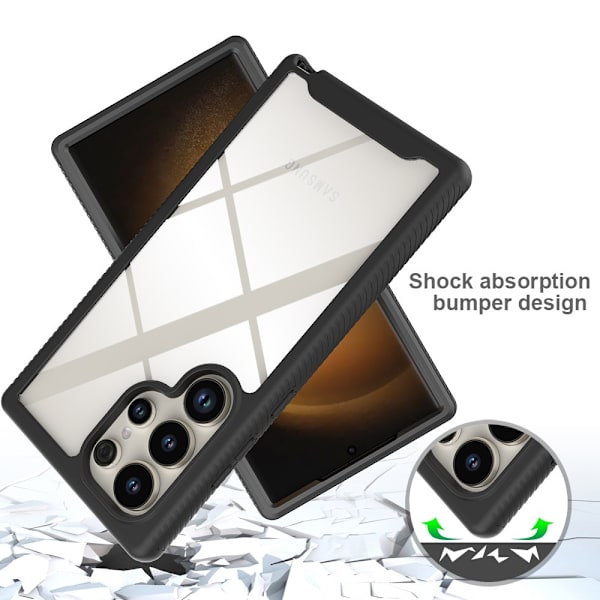 Allround Cover Skal Samsung Galaxy S24 Ultra Sort