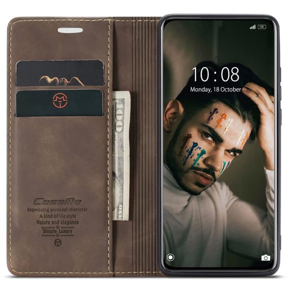 CaseMe Slim Pungetui Xiaomi 12 Pro Brun