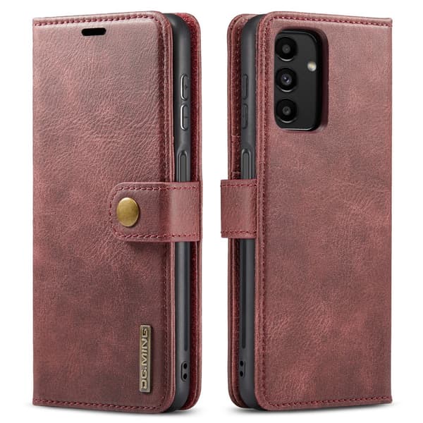 DG.MING 2-i-1 Magnetiskt Plånboksfodral Samsung Galaxy A13 Röd