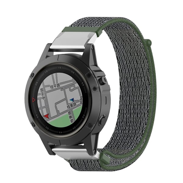 Nylonarmbånd Garmin Fenix 7X Grøn