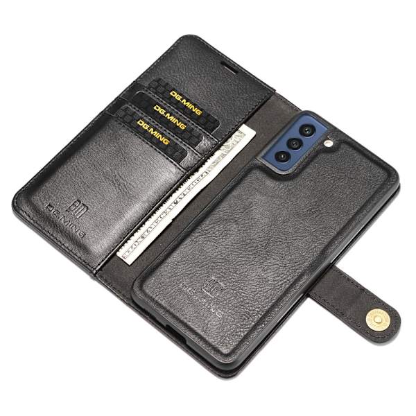 DG.MING 2-i-1 Magnet Pung Samsung Galaxy S21 FE Sort