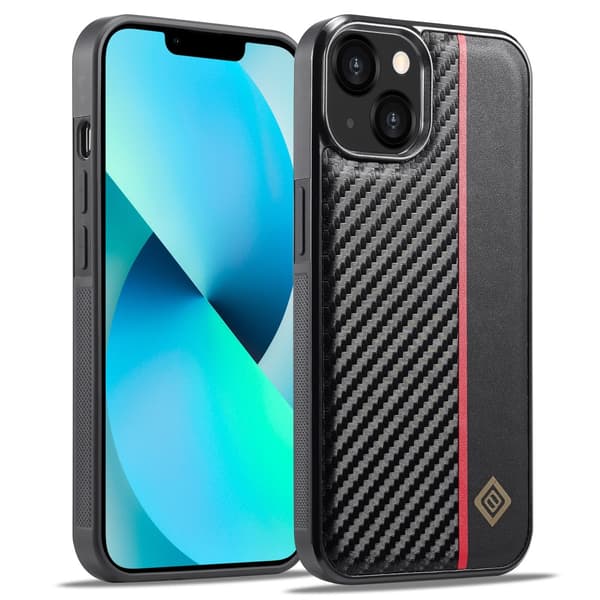 LC.IMEEKE Cover iPhone 15 Kulfibertekstur