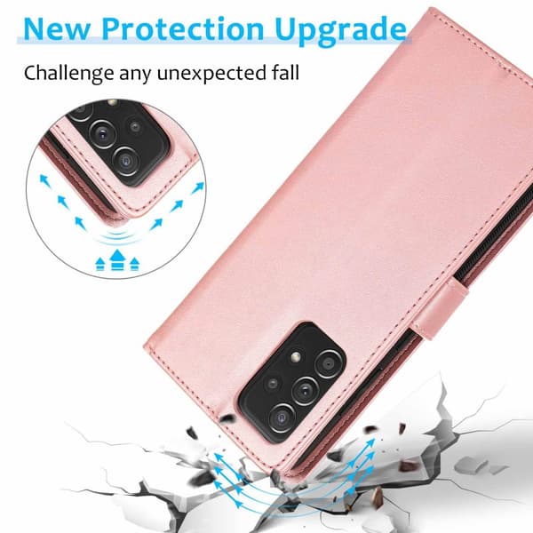 Magnetisk læderpung Samsung Galaxy A53 Roséguld