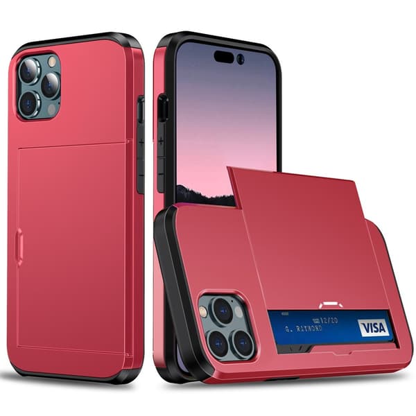 Skal Korttikotelolla iPhone 14 Pro Punainen