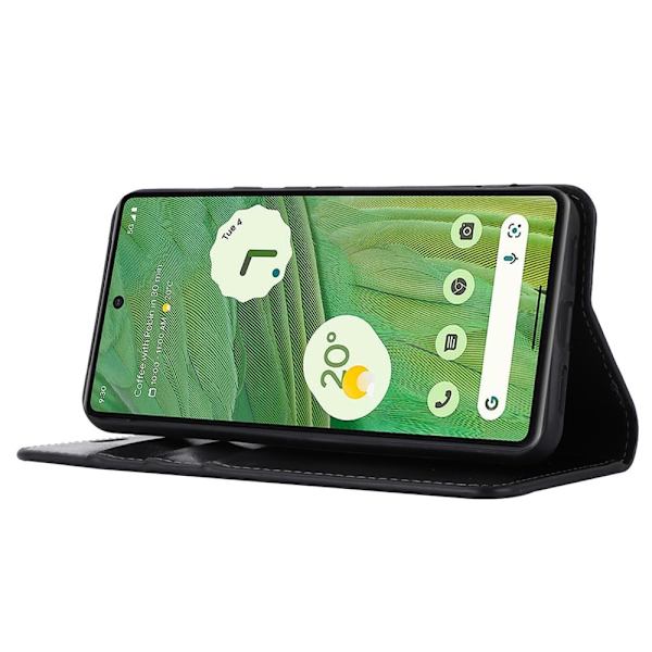 Mobilfodral Google Pixel 8 Pro Äkta Läder Svart