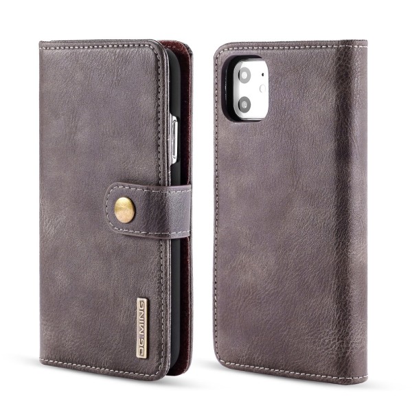 DG.MING 2-i-1 Magnetpung iPhone 11 Brun