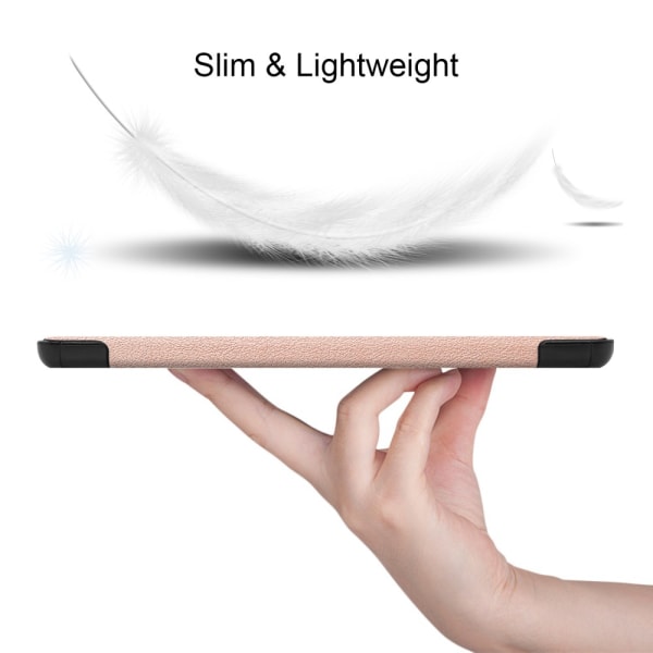 Samsung Galaxy Tab S9 FE Plus -kotelo kolminkertaisesti vaaleanpunainen