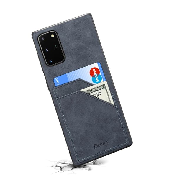 Nahkainen korttikotelo Samsung Galaxy Note 20 - Harmaa