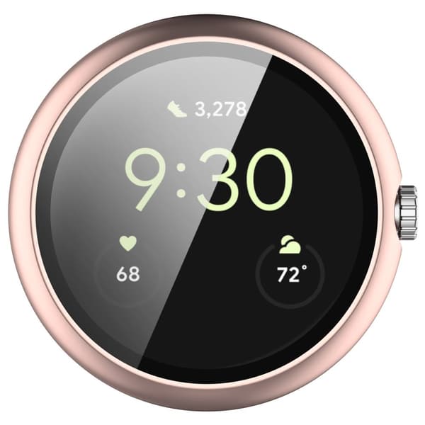 Skal Google Pixel Watch Hårdplast + Glas Roséguld