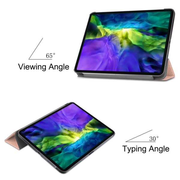 iPad Pro 11 1st Gen (2018) Fodral Tri-fold Rosa