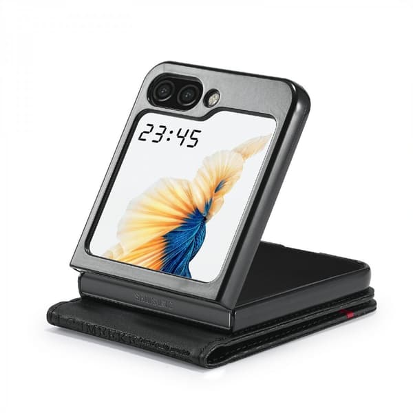LC.IMEEKE Plånboksfodral Samsung Galaxy Z Flip 6 Kolfibertextur
