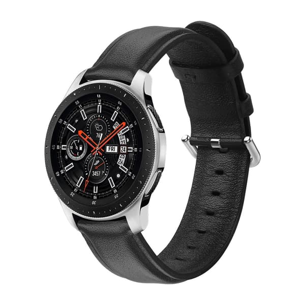 Ægte Læderrem Samsung Galaxy Watch 46mm Sort