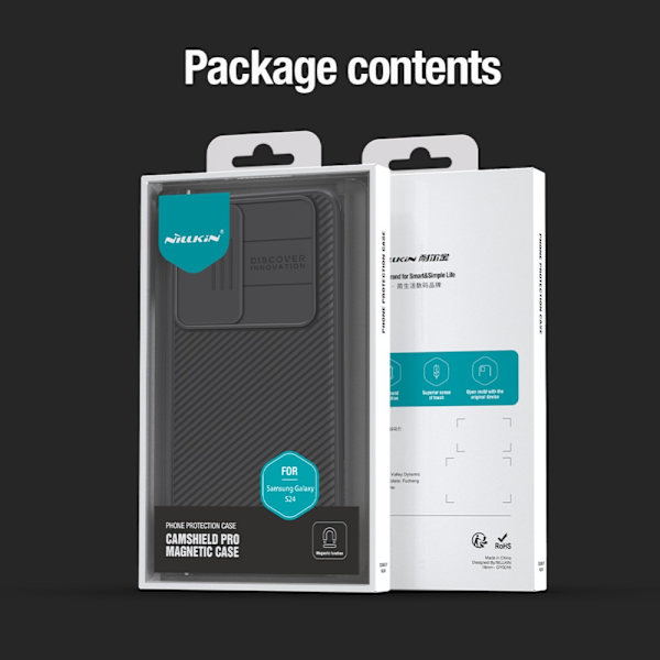 Nillkin CamShield -kuori Samsung Galaxy S24 Plus - Musta