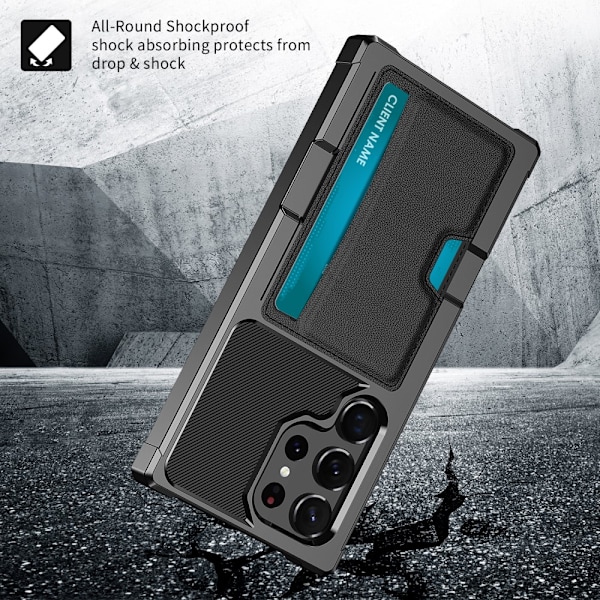 Armor Card Case Galaxy S25 Ultra Svart