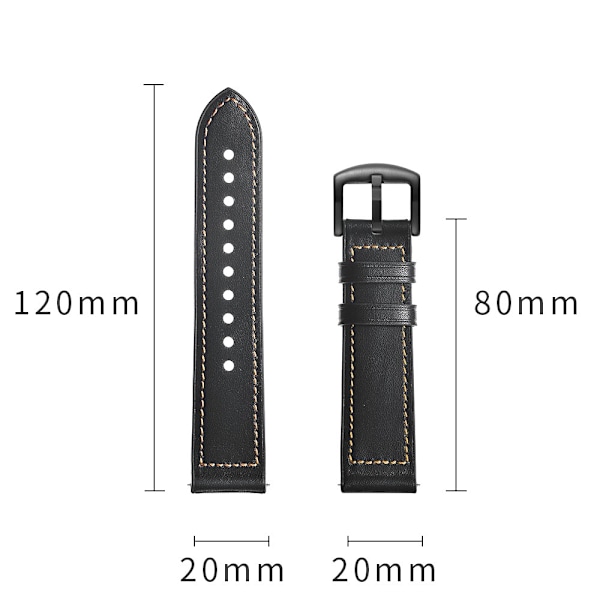 Aito nahkaranneke Samsung Galaxy Watch 7 44mm Musta