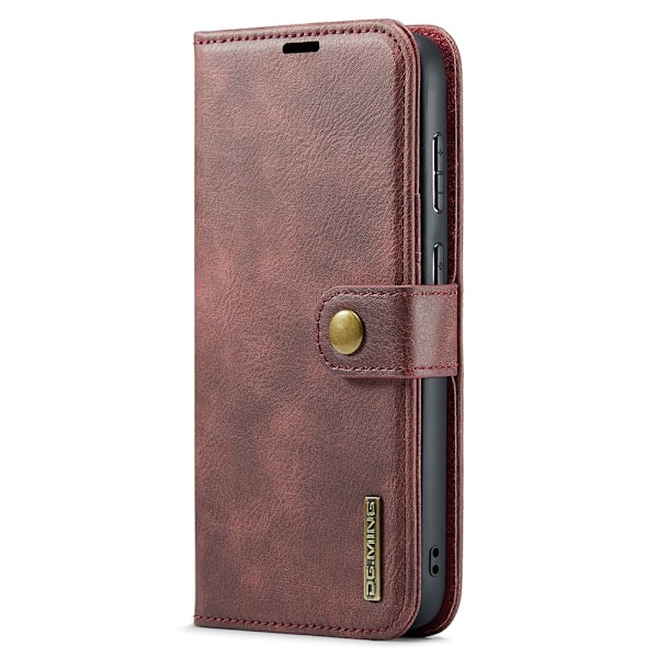 DG.MING 2-in-1 Magneettilompakko Samsung Galaxy S25 Plus Punainen