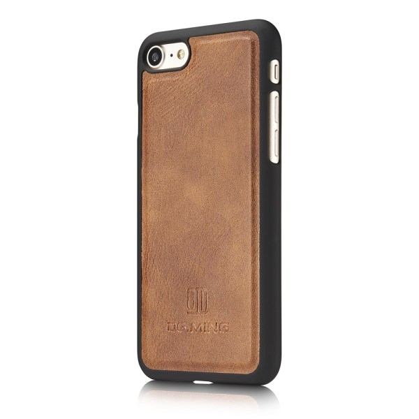 DG.MING 2-in-1 Magnet Wallet iPhone 7/8/SE Cognac