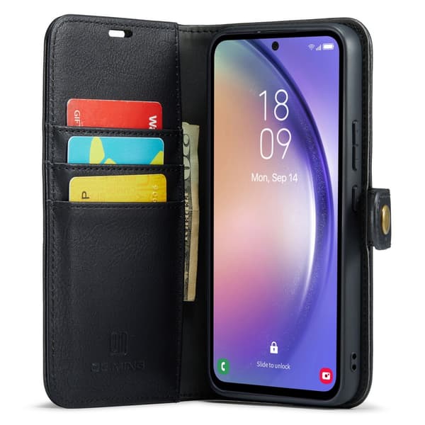 DG.MING 2-i-1 Magnetiskt Plånboksfodral Samsung Galaxy A54 Svart
