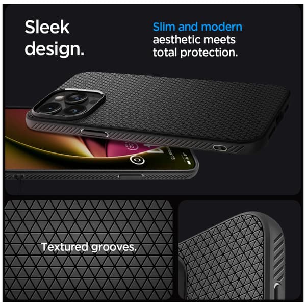 Spigen iPhone 15 Pro Cover Liquid Air Sort